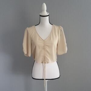 Lumiere Cream Crop Top Size XS